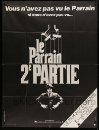 3y726 GODFATHER PART II French 1p '75 Al Pacino in Francis Ford Coppola classic crime sequel!