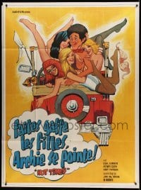 3y765 HOT TIMES French 1p '74 William Mishkin's American Graffiti with sex, wacky artwork!