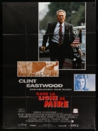 3y775 IN THE LINE OF FIRE French 1p '93 Wolfgang Petersen, Eastwood as Secret Service bodyguard!