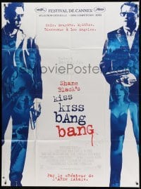 3y795 KISS KISS BANG BANG French 1p '05 different image of Robert Downey Jr. & Val Kilmer!