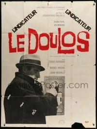 3y801 LE DOULOS French 1p '63 great image of Jean-Paul Belmondo, directed by Jean-Pierre Melville!