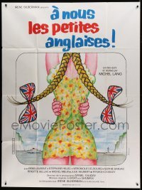 3y807 LET'S GET THOSE ENGLISH GIRLS French 1p '76 great sexy artwork by Rene Ferracci!