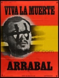 3y969 VIVA LA MUERTE French 1p '71 Fernando Arrabal, disturbing image of condemned man!