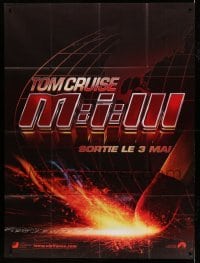 3y833 MISSION IMPOSSIBLE 3 teaser French 1p '06 spy Tom Cruise, super close up striking match!