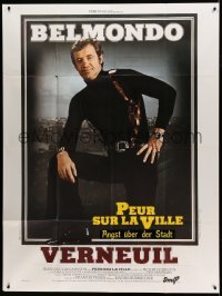 3y853 NIGHT CALLER French 1p '75 Henri Verneuil's Peur sur la ville, c/u of Jean-Paul Belmondo!