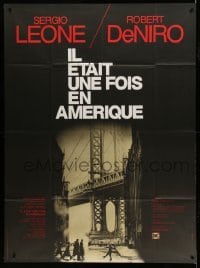 3y860 ONCE UPON A TIME IN AMERICA French 1p '84 cool New York City image, directed by Sergio Leone!