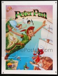 3y868 PETER PAN French 1p R90s Walt Disney cartoon fantasy classic, great art by Bill Morrison!