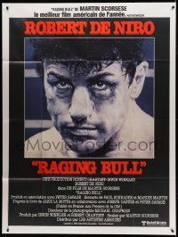 3y882 RAGING BULL style A French 1p '81 Martin Scorsese, art of boxer Robert De Niro by Kunio Hagio!