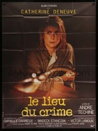 3y907 SCENE OF THE CRIME French 1p '86 Andre Techine, great close up of Catherine Deneuve!