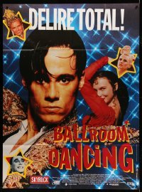 3y932 STRICTLY BALLROOM French 1p '92 Paul Mercurio & Tara Morice, Baz Luhrmann, Ballroom Dancing!