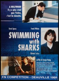 3y936 SWIMMING WITH SHARKS French 1p '95 Kevin Spacey, Frank Whaley, ruthless two-faced revenge!