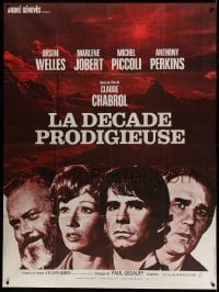 3y940 TEN DAYS' WONDER French 1p '71 Orson Welles, Jobert, Piccoli, Tony Perkins, Claude Chabrol!