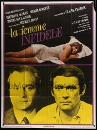 3y962 UNFAITHFUL WIFE French 1p '70 Claude Chabrol's La Femme Infidele, sexy Stephane Audran!