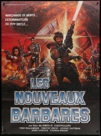 3y976 NEW BARBARIANS French 1p '84 I Nuovi barbari, different art with Fred Williamson!