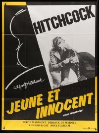 3y996 YOUNG & INNOCENT French 1p R90s great image of top stars by art of Alfred Hitchcock!