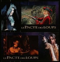 3y579 BROTHERHOOD OF THE WOLF 9 French LCs '01 Christophe Gans' Le Pacte des Loups, Vincent Cassel!
