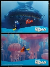 3y580 FINDING NEMO 8 LCs '03 best Disney & Pixar animated fish movie, cool underwater images!