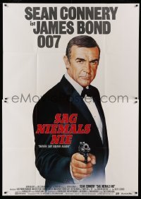 3y484 NEVER SAY NEVER AGAIN German 2p '83 art of Sean Connery as James Bond 007 by Renato Casaro!