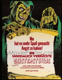 3y491 CREEPSHOW advance German 33x47 '83 great different E.C. Comic-like art of the Vaultkeeper!