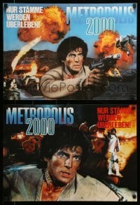 3y476 NEW BARBARIANS 6 German LCs '84 Fred Williamson, Metropolis 2000, great images!