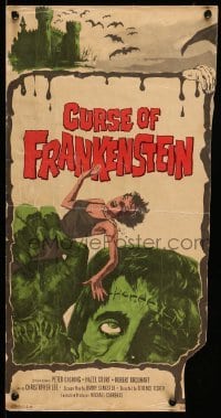 3y123 CURSE OF FRANKENSTEIN/HORROR OF DRACULA INCOMPLETE 1/2sh '64 only half is present!