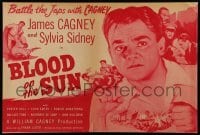 3y212 BLOOD ON THE SUN herald '45 James Cagney & sexy Sylvia Sidney battle the Japanese in WWII!