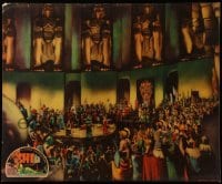 3y183 SHE jumbo LC '35 incredible far shot of the elaborate palace set with many extras!