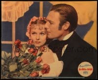 3y185 SO RED THE ROSE jumbo LC '35 close portrait of Margaret Sullavan & Randolph Scott w/ roses!