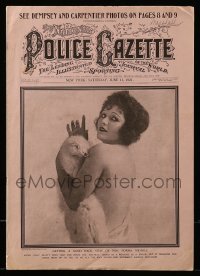 3y156 NATIONAL POLICE GAZETTE magazine June 11, 1921 Norma Nichols, Jack Dempsey vs Carpenter!