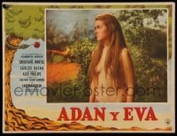 3y522 ADAM & EVE Mexican LC '58 sexy nude Christiane Martel in the Mexican Garden of Eden!