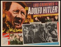 3y530 CRIMES OF ADOLF HITLER Mexican LC '62 German documentary, he's with Otto Von Bismarck!