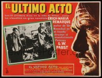 3y548 LAST 10 DAYS Mexican LC '56 directed by G.W. Pabst, Hitler's last flaming days!