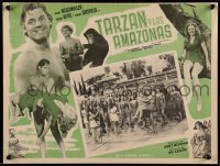 3y565 TARZAN & THE AMAZONS Mexican LC R50s Johnny Weissmuller surrounded by jungle women!