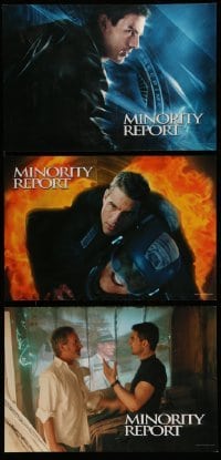 3y334 MINORITY REPORT set of 3 2-sided 13x20 video posters '02 Steven Spielberg, Tom Cruise, Farrell