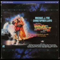 3y343 BACK TO THE FUTURE II laserdisc '90 Drew Struzan art of Michael J. Fox & Christopher Lloyd!