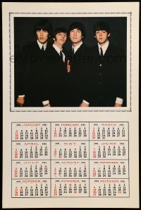 3y307 BEATLES 12x18 wall calendar '81 great portrait of John Paul, George & Ringo!
