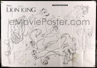 3y331 LION KING set of 2 80x113 window stencils '94 Disney, color & cut out your favorites!