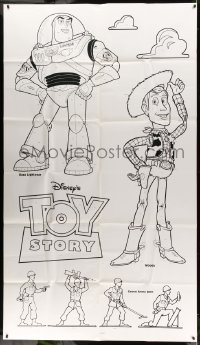 3y332 TOY STORY set of 2 48x83 window stencils '95 Disney, color & cut out your favorite characters!