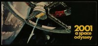 3y147 2001: A SPACE ODYSSEY souvenir program book '68 Kubrick, McCall space wheel art +many photos