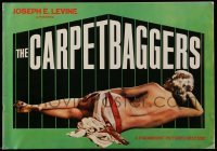 3y397 CARPETBAGGERS promo brochure '64 Carroll Baker, George Peppard, lots of different images!