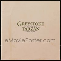 3y407 GREYSTOKE promo brochure '84 Christopher Lambert as Tarzan, Lord of the Apes!