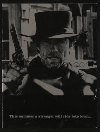 3y416 PALE RIDER promo brochure '85 great different images of cowboy Clint Eastwood!