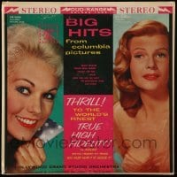 3y263 BIG HITS FROM COLUMBIA PICTURES compilation record '57 Kim Novak & Rita Hayworth on the cover!