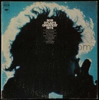 3y265 BOB DYLAN 33 1/3 RPM record '70 Greatest Hits, includes the 22x33 Milton Glaser color poster!