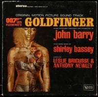 3y278 GOLDFINGER soundtrack record '64 music from the original James Bond motion picture!