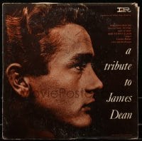3y281 JAMES DEAN soundtrack record '57 A Tribute to James Dean, profile close up on the cover!