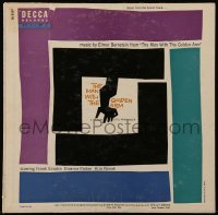 3y289 MAN WITH THE GOLDEN ARM soundtrack record '56 classic Saul Bass art, music from the movie!