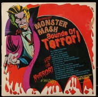 3y290 MONSTER MASH SOUNDS OF TERROR 33 1/3 RPM record '74 listen to the horror sound effects!