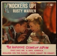 3y295 RUSTY WARREN 33 1/3 RPM record '60 Knockers Up, the hilarious risque comedy album!