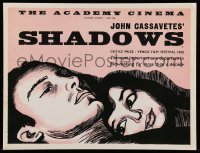 3y363 SHADOWS 11x15 REPRO poster '59 John Cassavetes beatnik counter-culture movie!